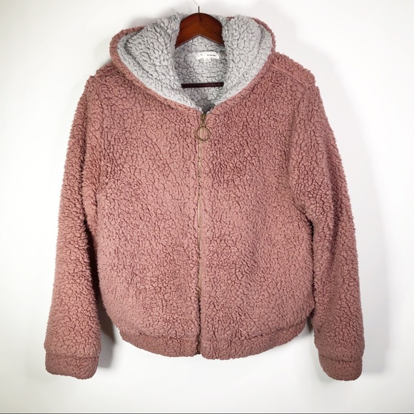 sweet rain fuzzy jacket